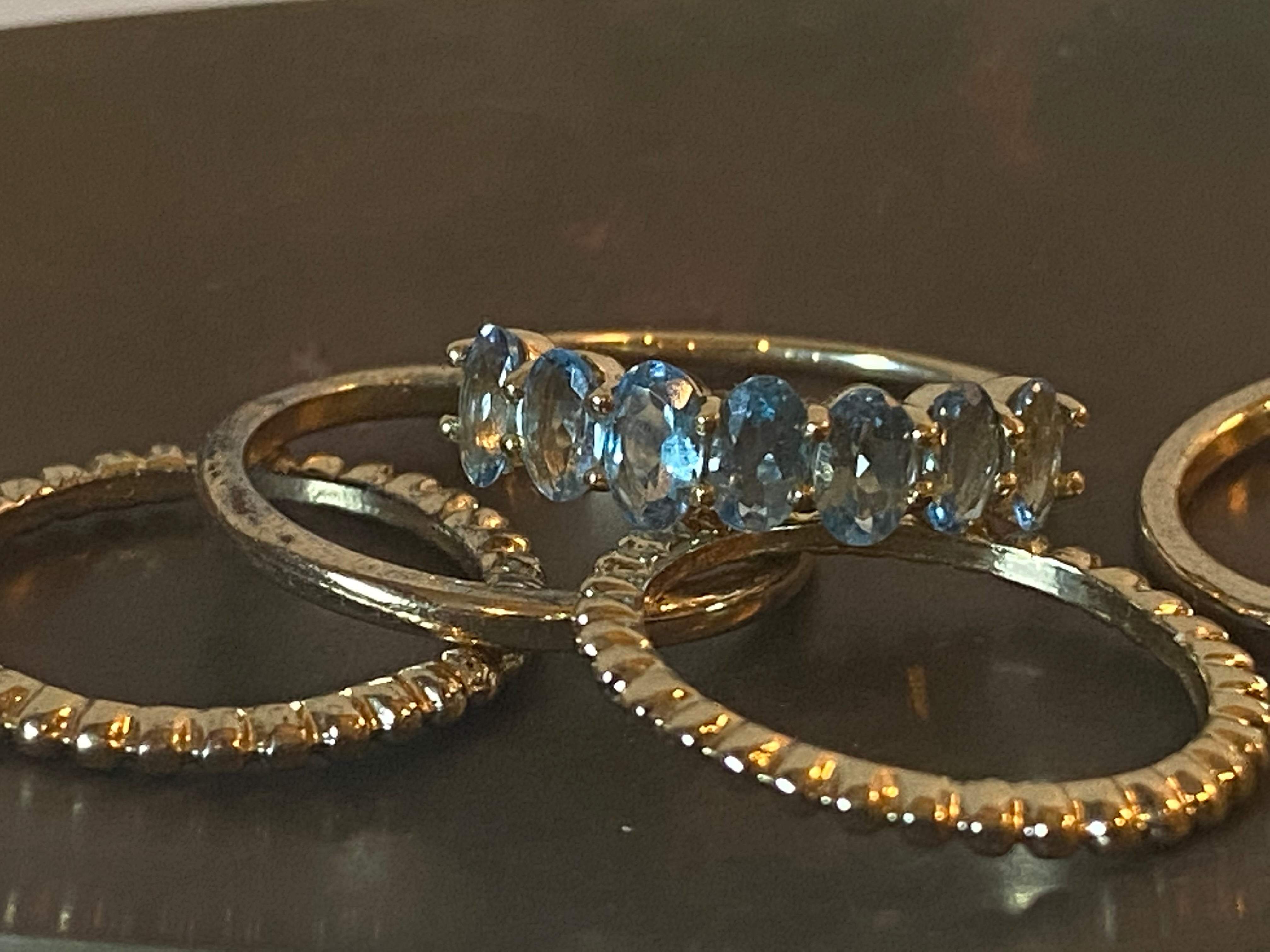 AQUAMARINE ETERNITY BAND