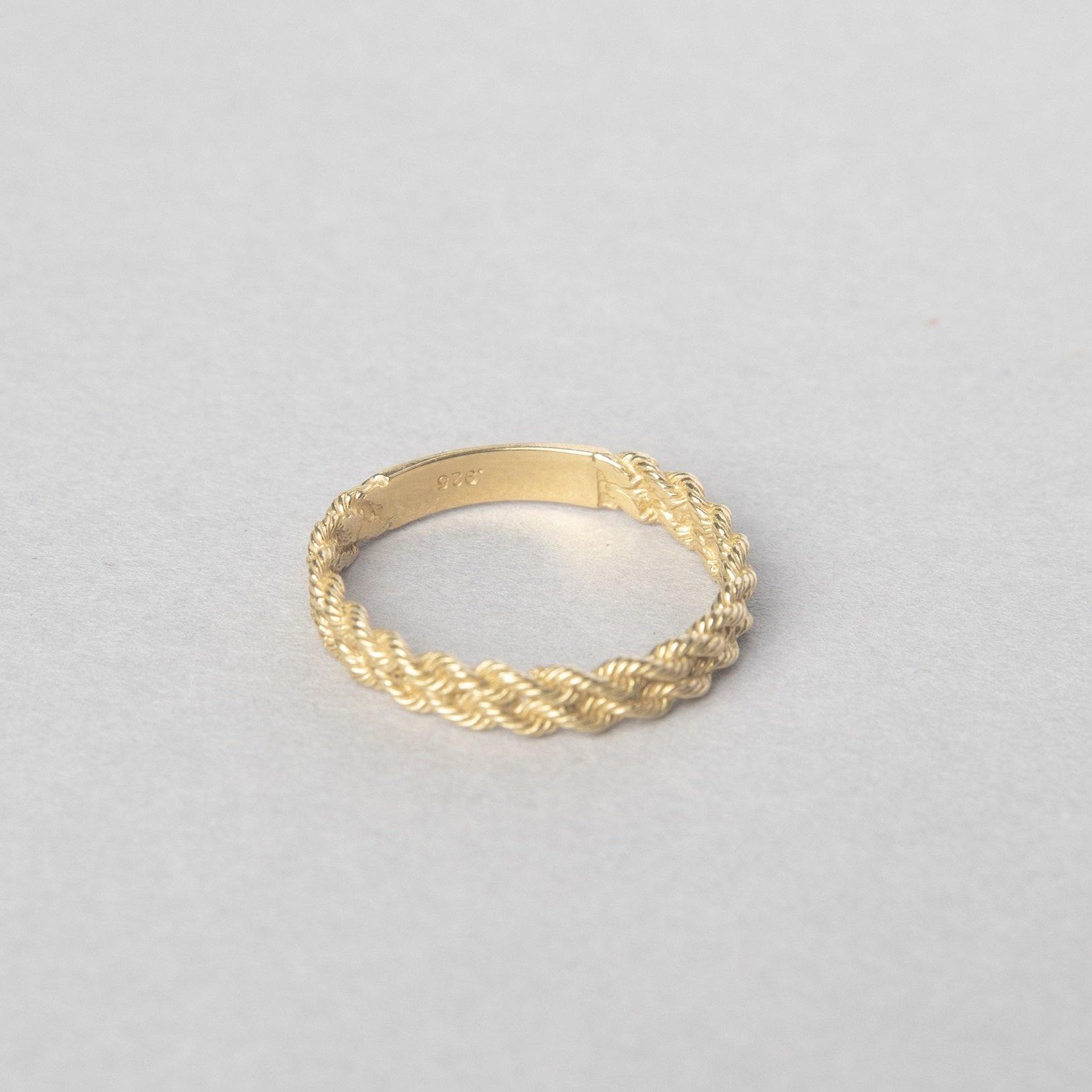 ROPE ID RING VERMEIL