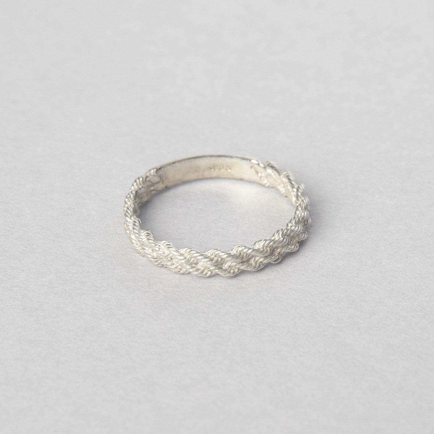 ROPE ID RING STERLING