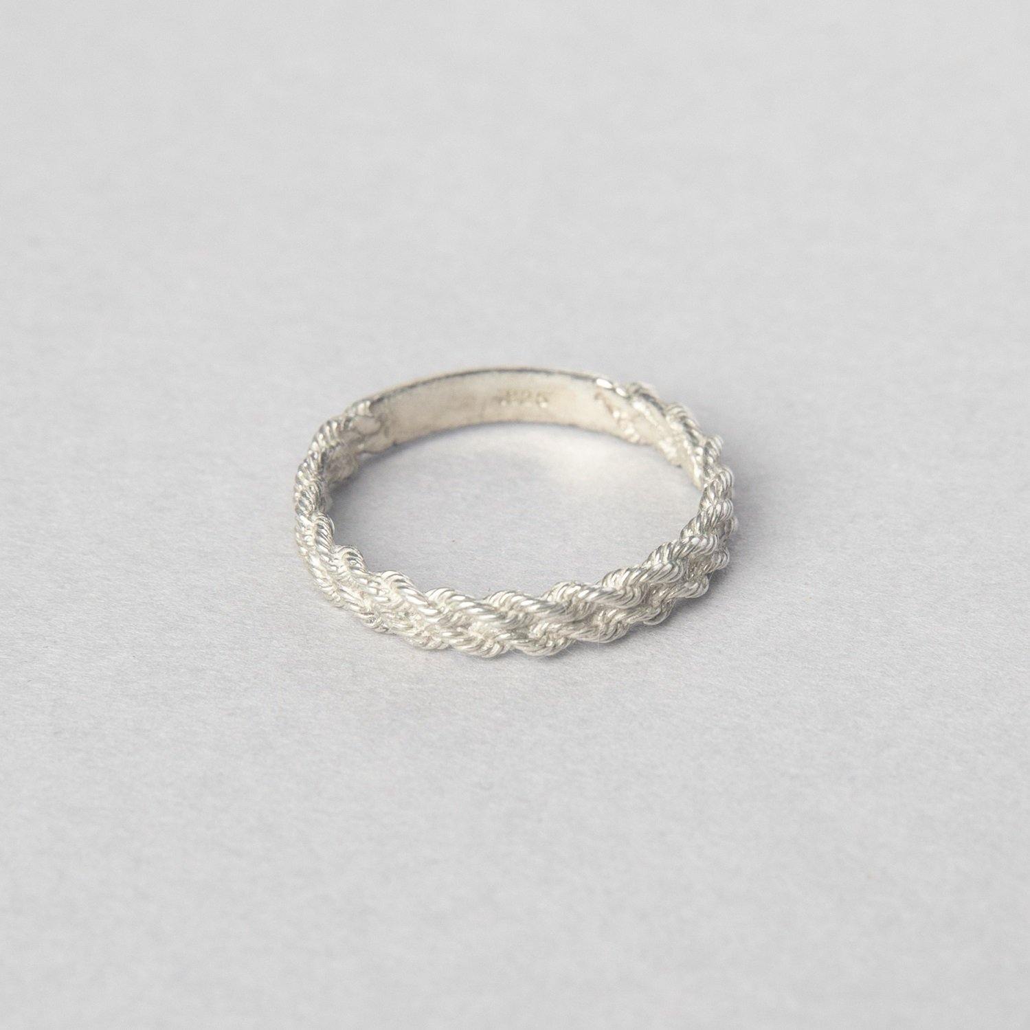ROPE ID RING STERLING - bobbie carr