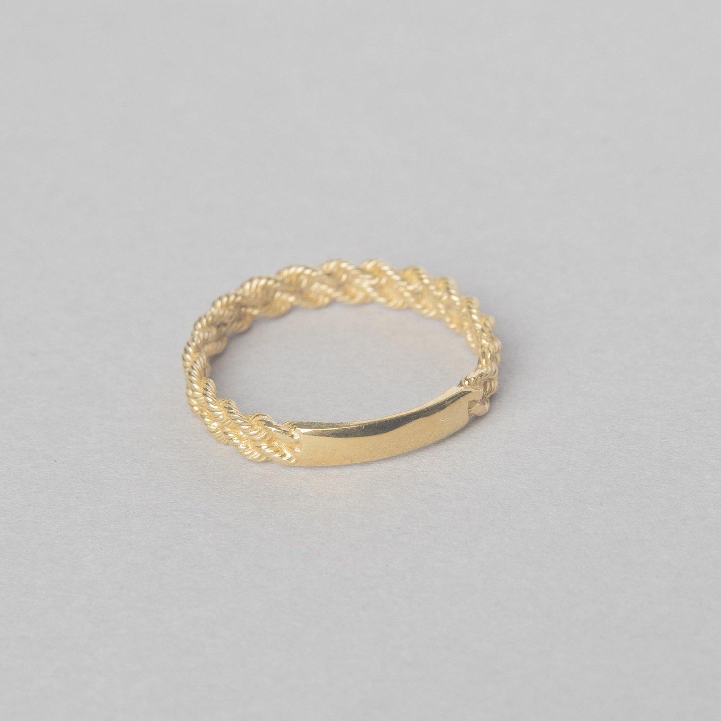 ROPE ID RING VERMEIL - bobbie carr