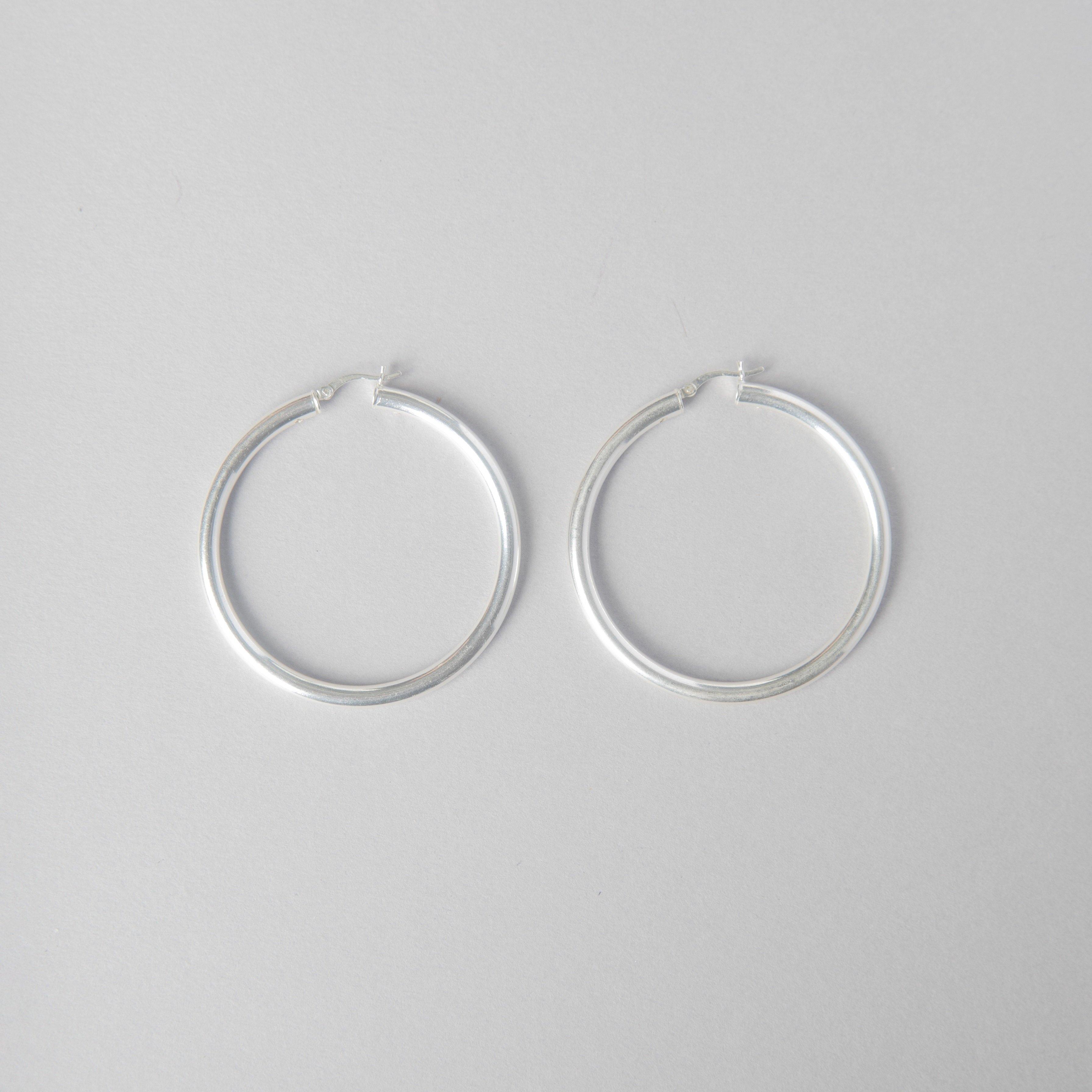 STERLING SILVER HOOP EARRINGS - bobbie carr