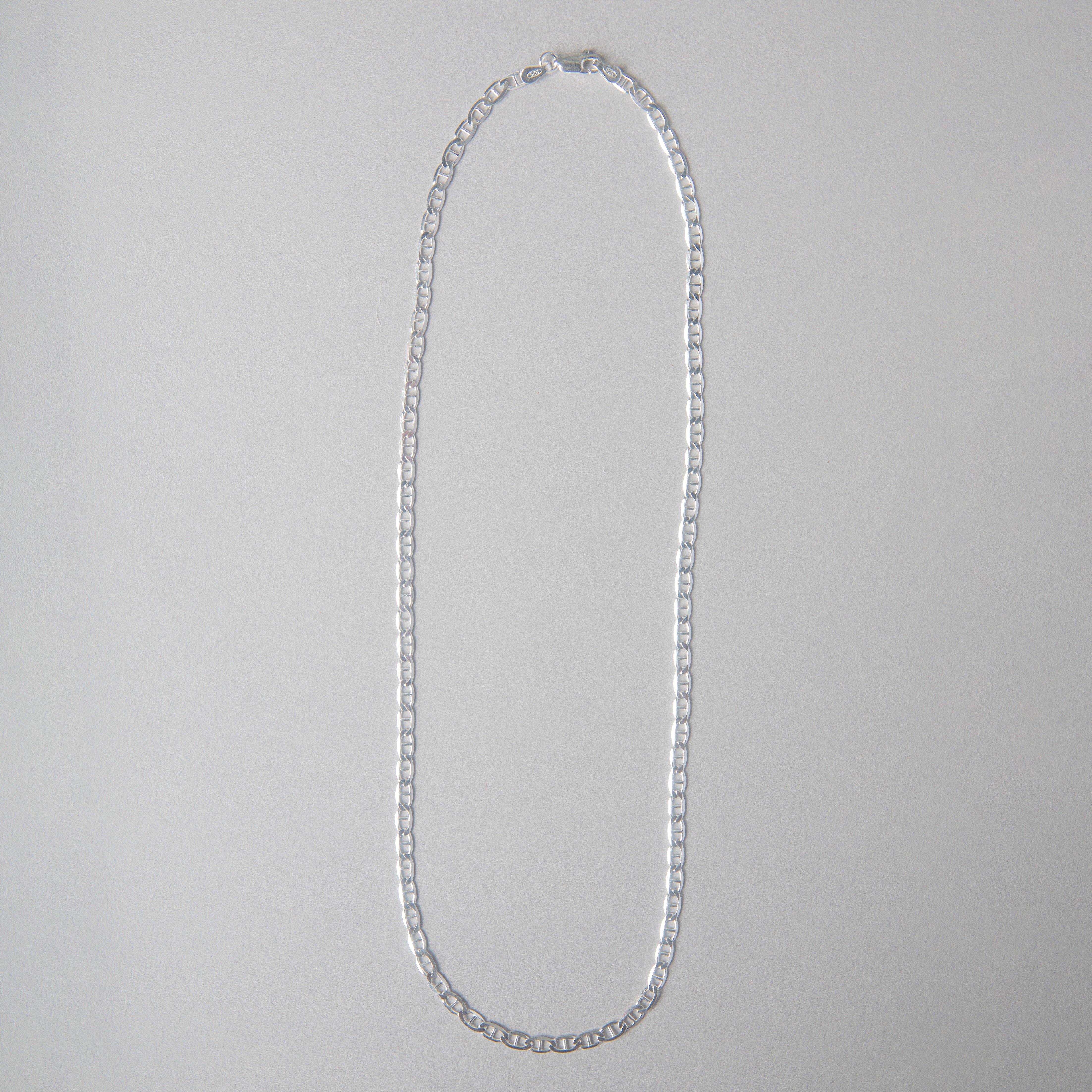 XL FLAT MARINER STERLING CHAIN - bobbie carr