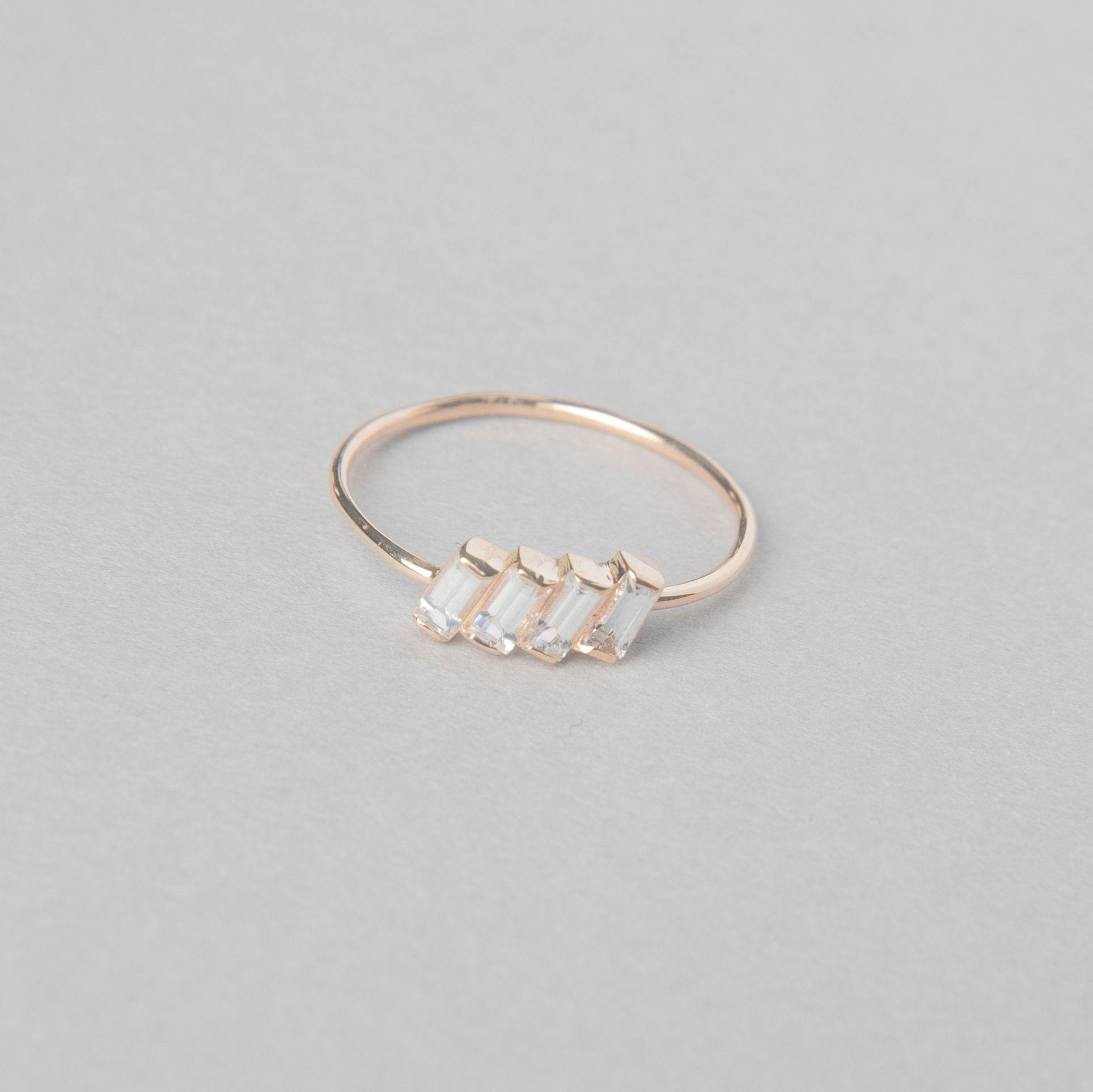 SAPPHIRE BAGUETTE RING - bobbie carr