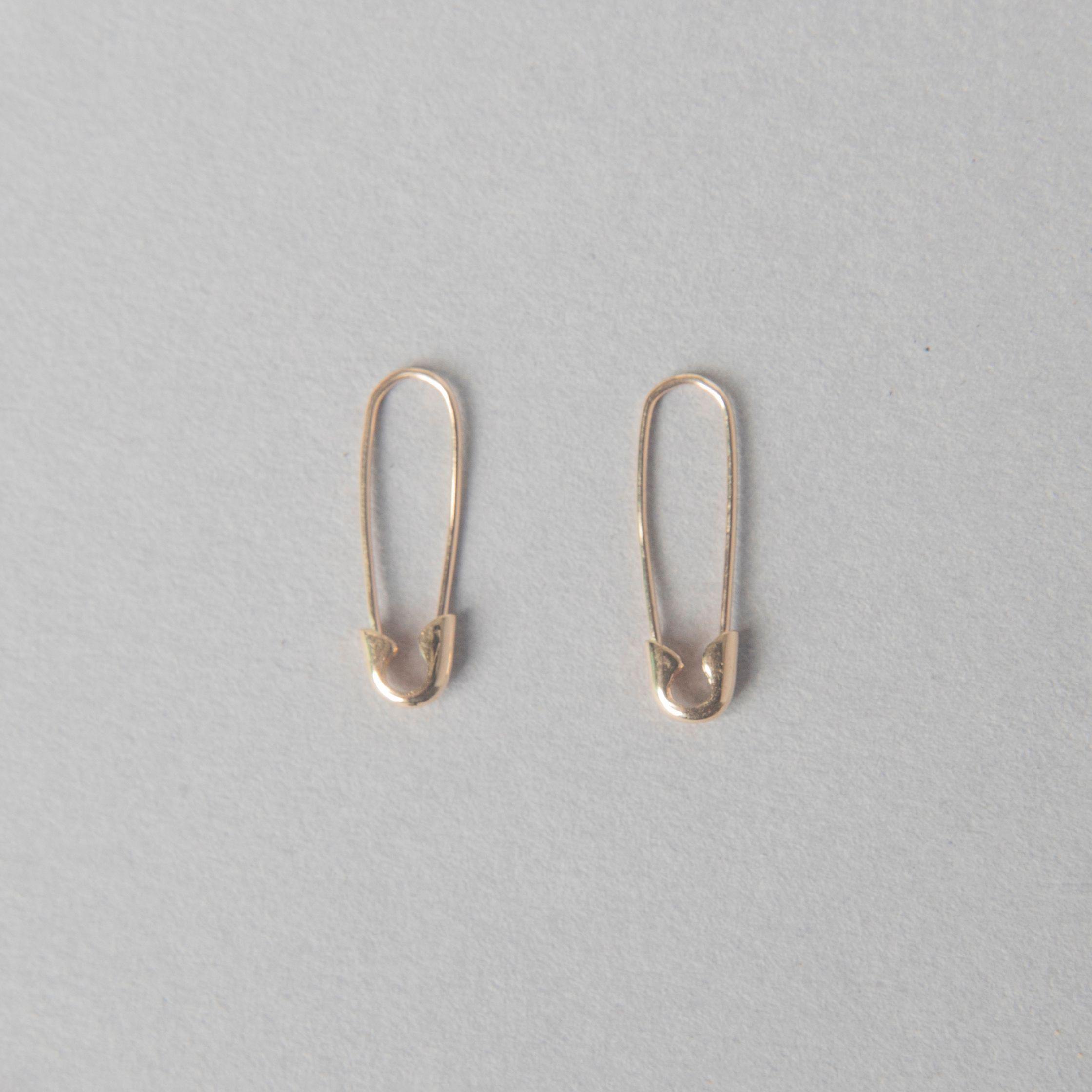 MINI SAFETY PIN EARRING - bobbie carr